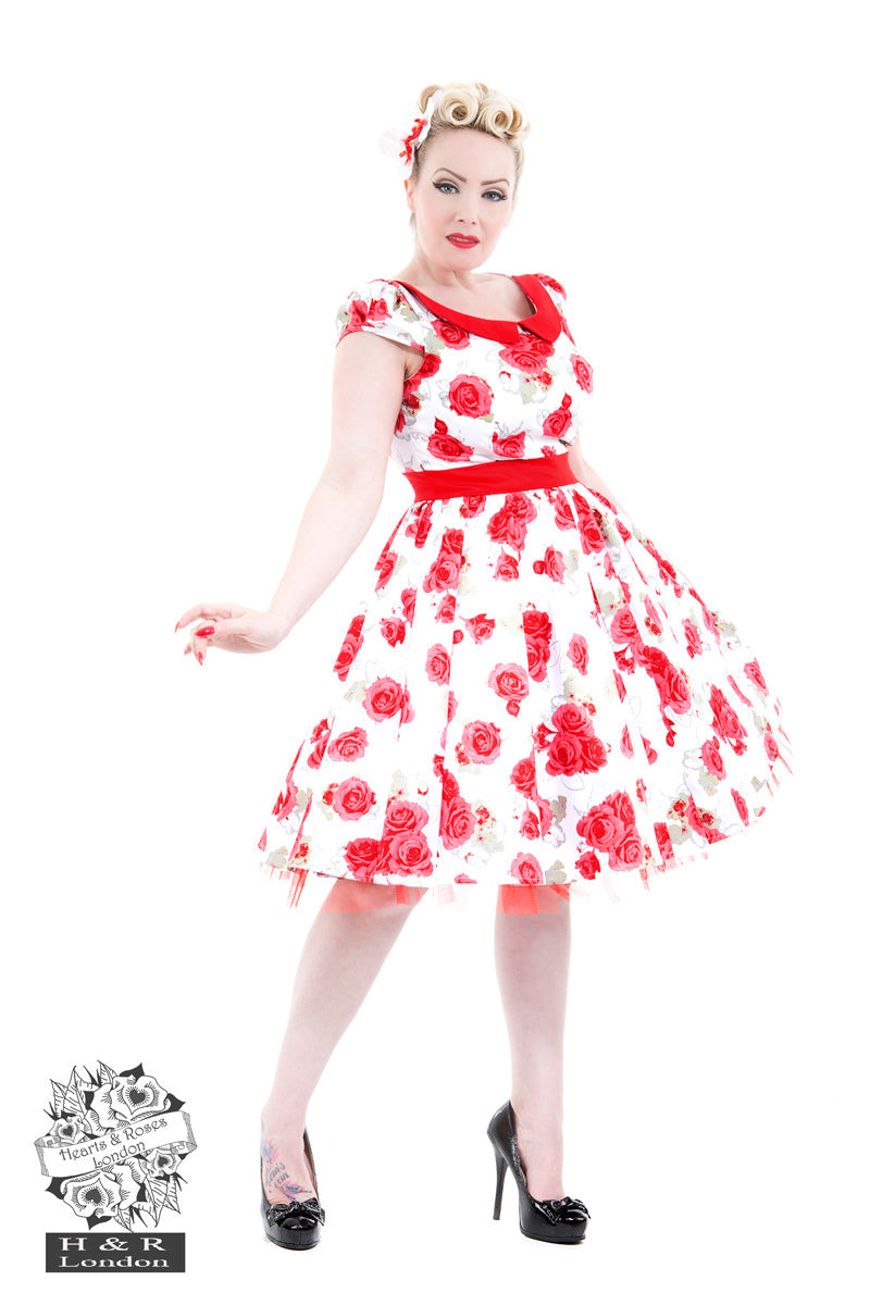 Hearts and roses bianca rose swing dress now £59.99 uk 12 sale £39.99