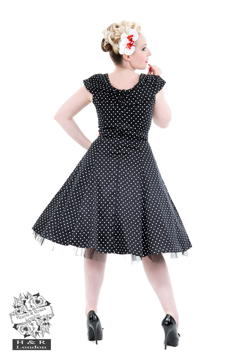 Hearts and roses of the shoulder dress small polka dot sale £39.99