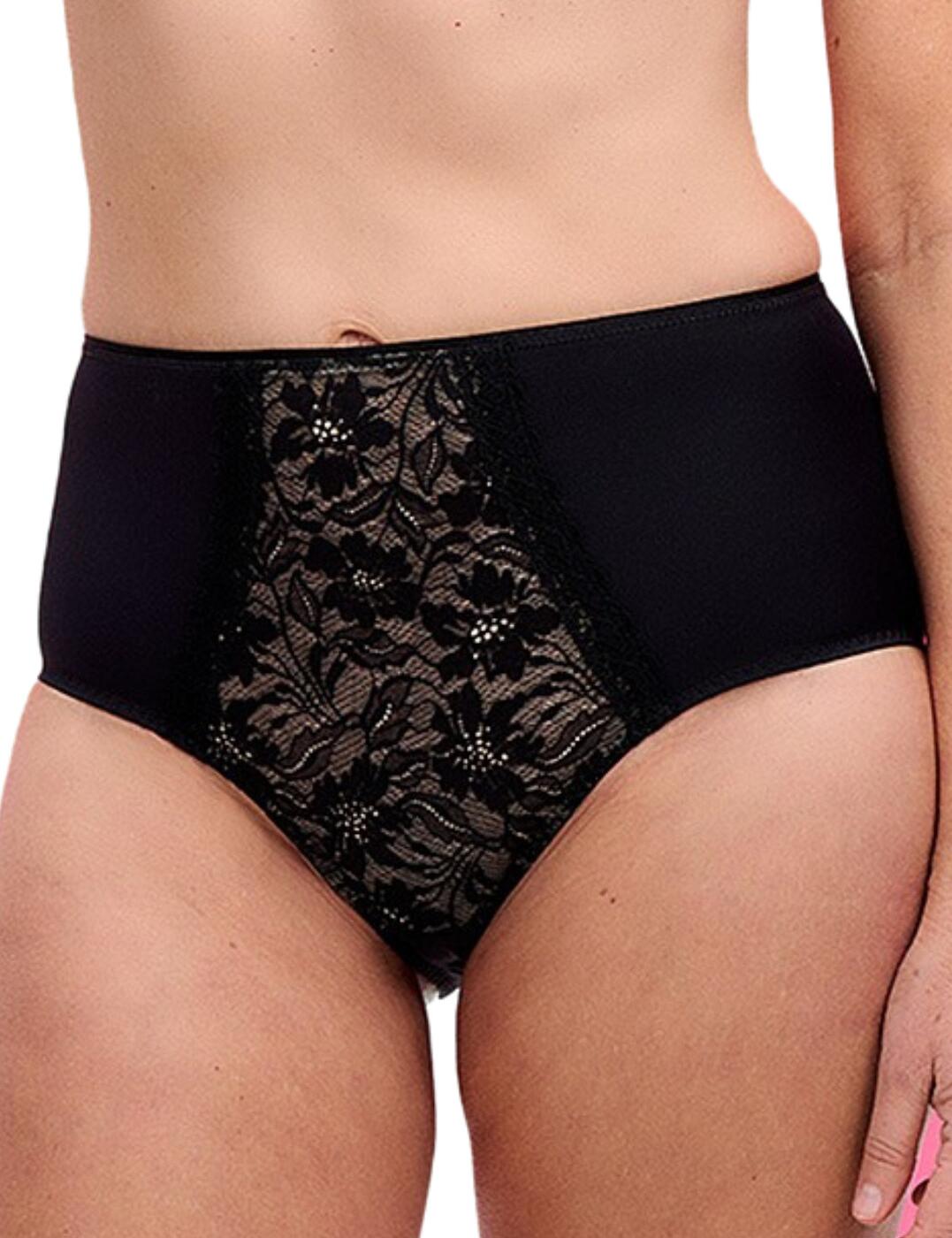 Anita black high waist briefs £12 now £6