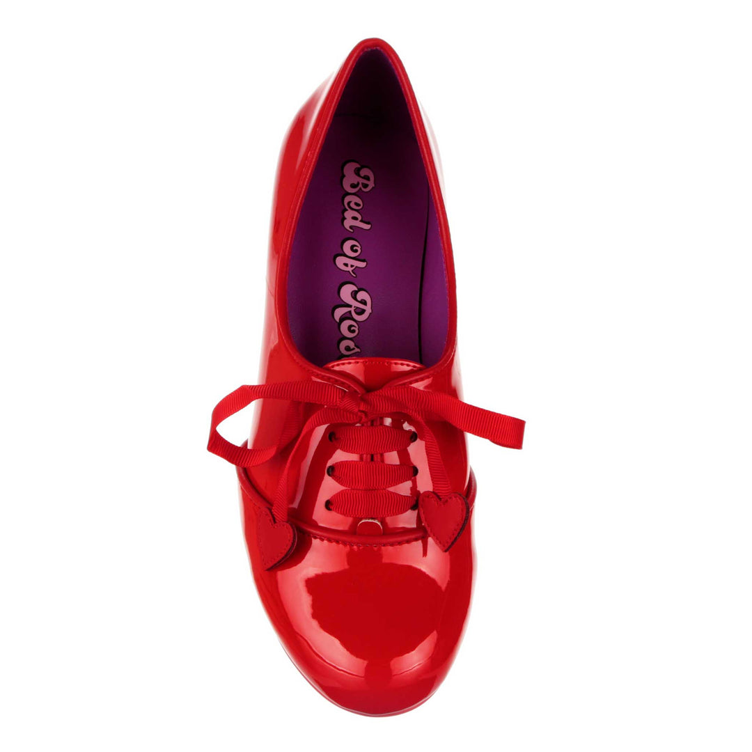 Irregular choice bed of roses dear dolly red £85 now £55 please note these are a narrow fitting sale