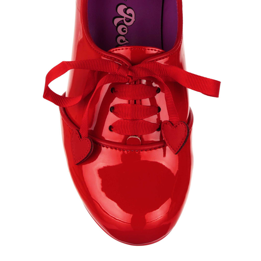 Irregular choice bed of roses dear dolly red £85 now £55 please note these are a narrow fitting sale