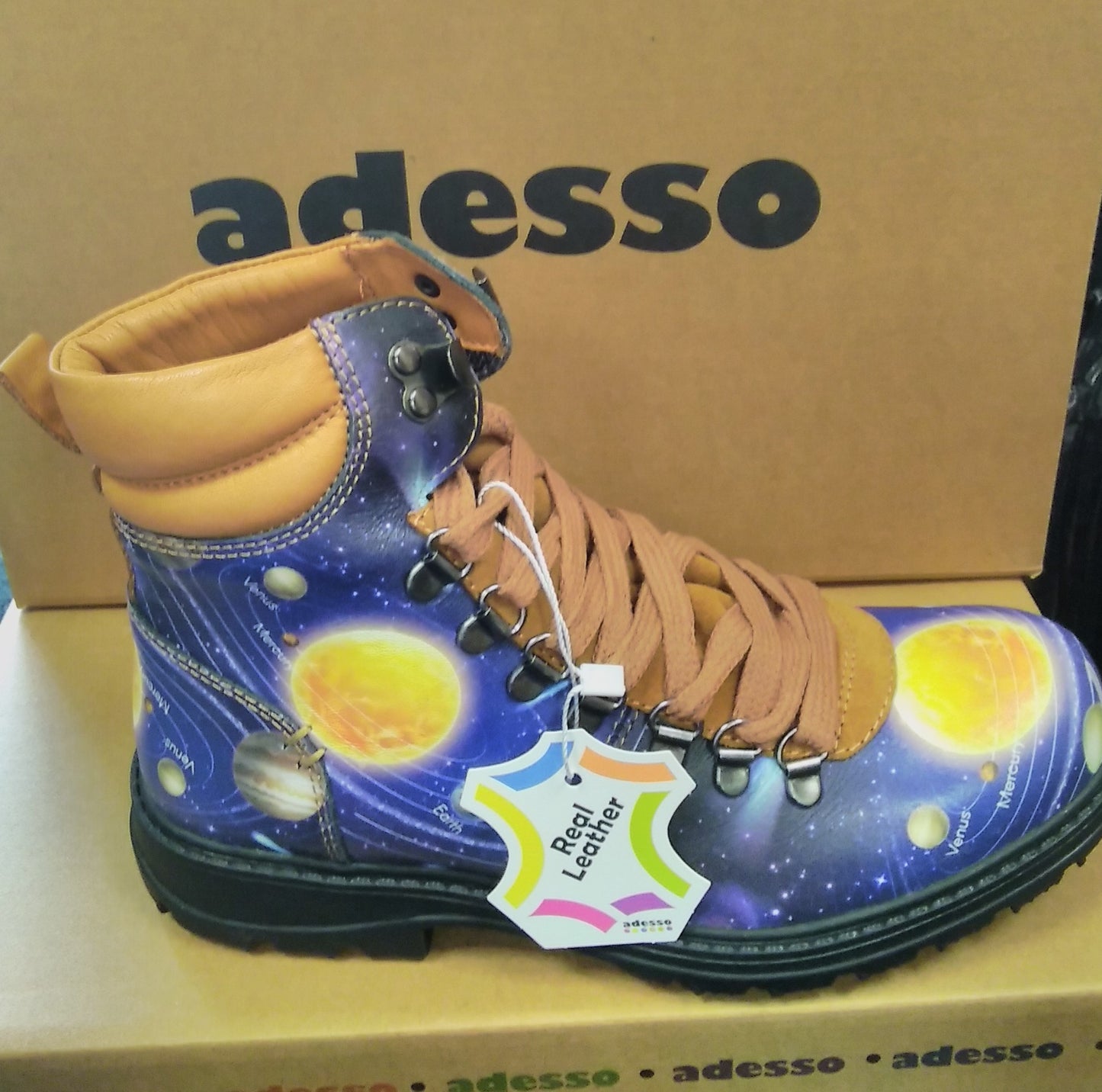 Adesso ladies leather walking boots Marley planet new in £129.99 now £65 sale uk4, uk5
