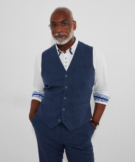 Joe browns gents handsome herringbone waistcoat new in £59 size40