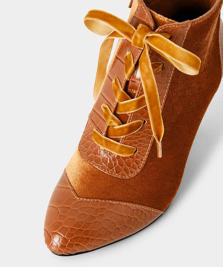 Joe browns ladies sweet song velvet bootees £50 now £29.99 sale