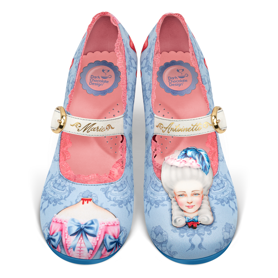 Hot chocolate design Mary Antoinette mid heel free uk postage size uk7 £94.99 now £45 sale