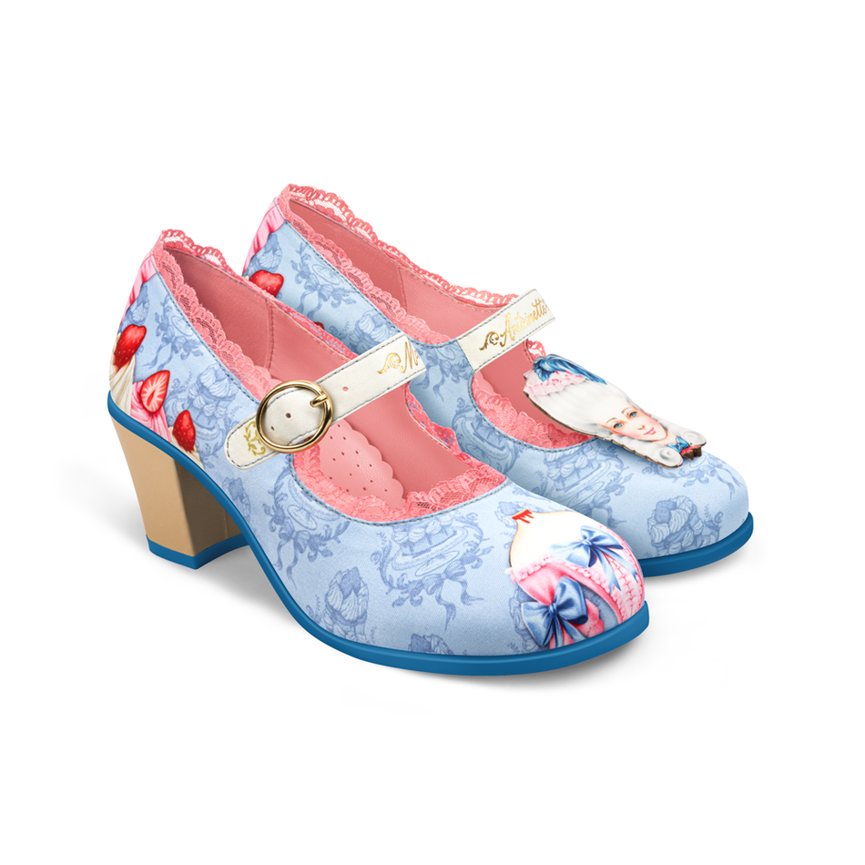 Hot chocolate design Mary Antoinette mid heel free uk postage size uk7 £94.99 now £45 sale