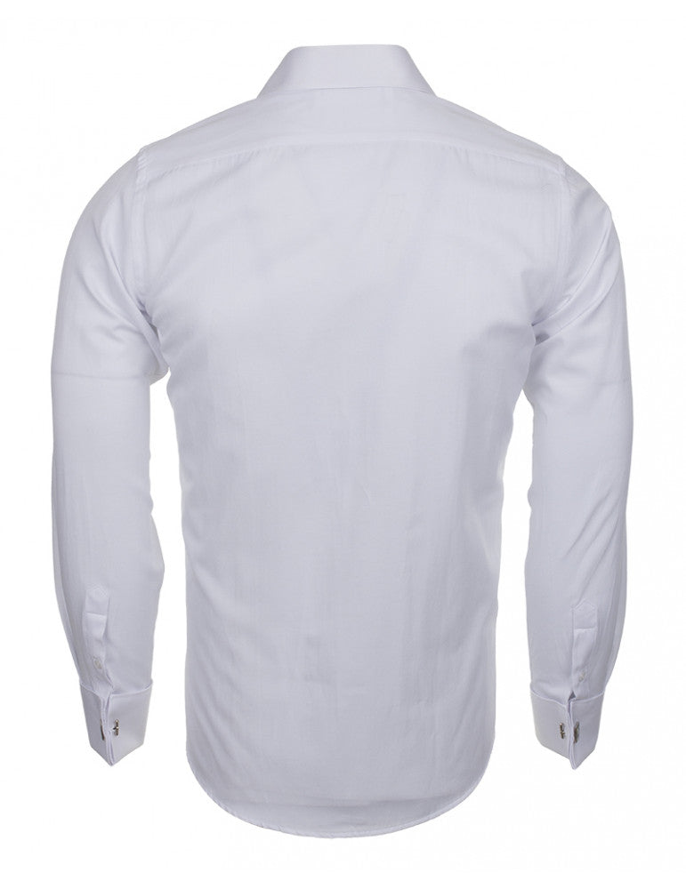 Makrom gents long french cuff shirt white free uk postage £35 xl, 3xl