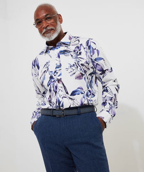 Joe browns gents discounted fantastic floral shirt new in £40