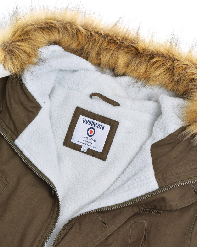 Lambretta gents parka sherpa lined £110 size xl sale