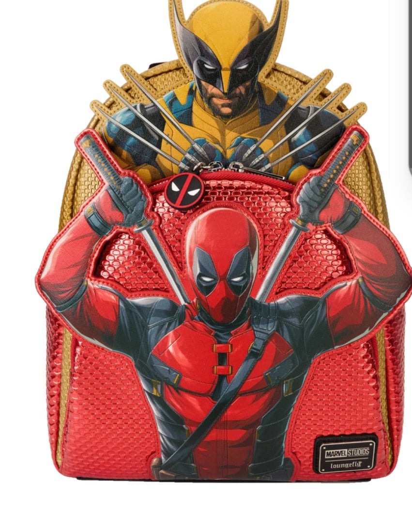 Loungefly 2025 wolverine and deadpool new in backpack free uk postage £85