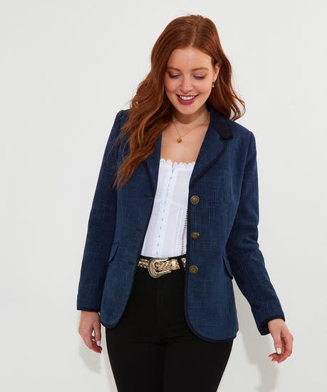 Joe browns ladies 2025 ladies forever jacket blue £70 size uk 14 sale £49.99