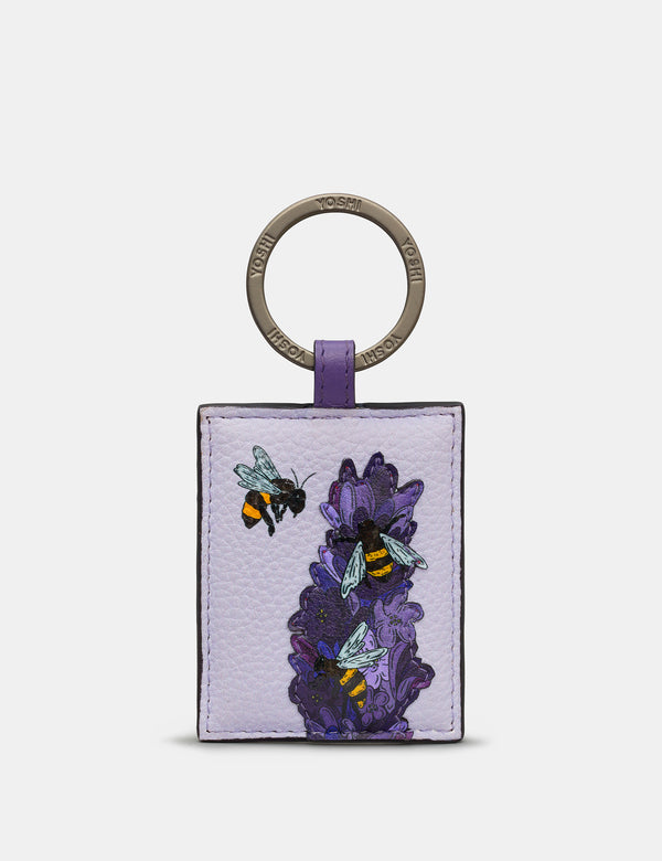 yoshi plum bee leather key ring new in