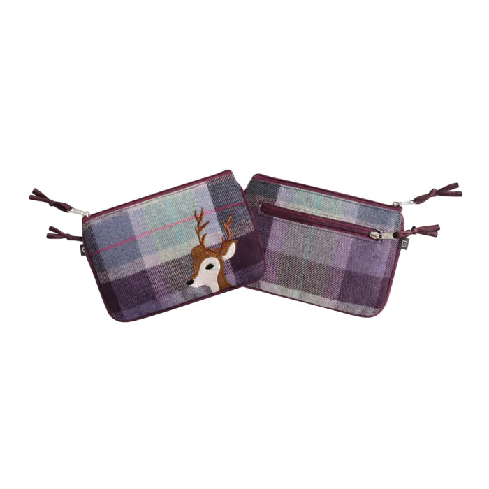 Earth squared deer tweed Juliet purse £16.99