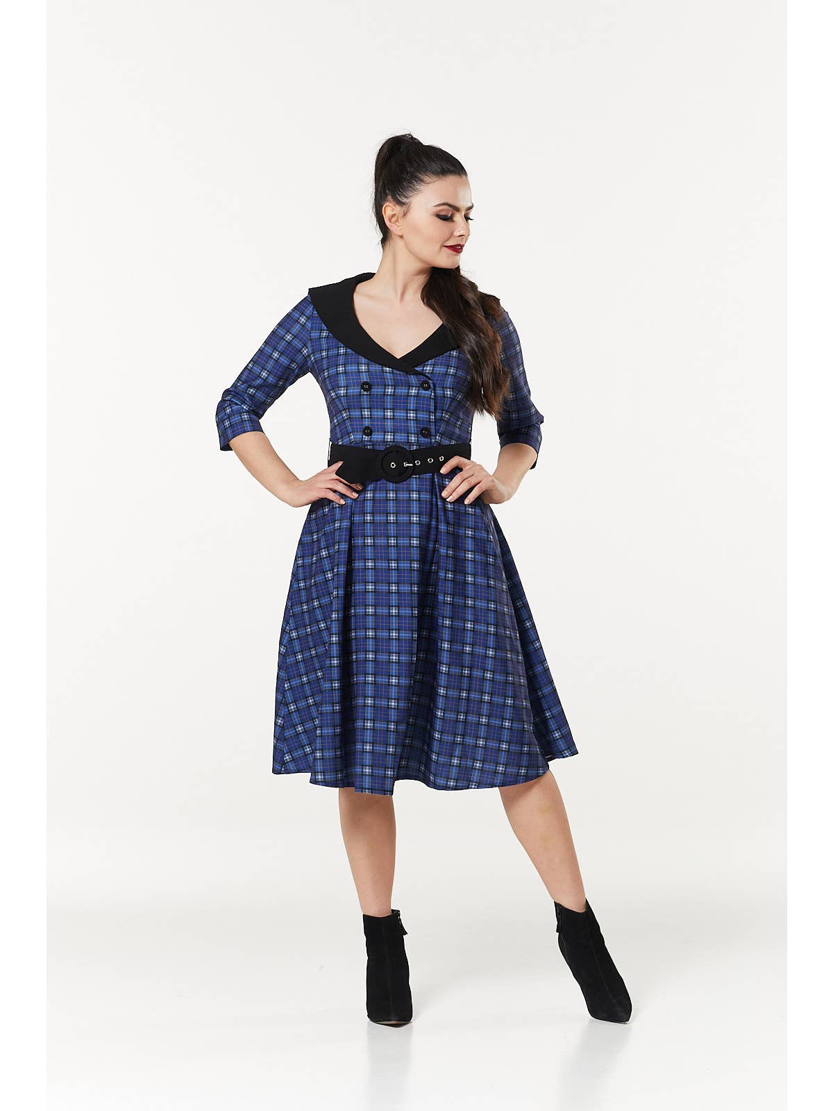 Timeless london raakel blue check was £70 now £39.99 sale uk 16