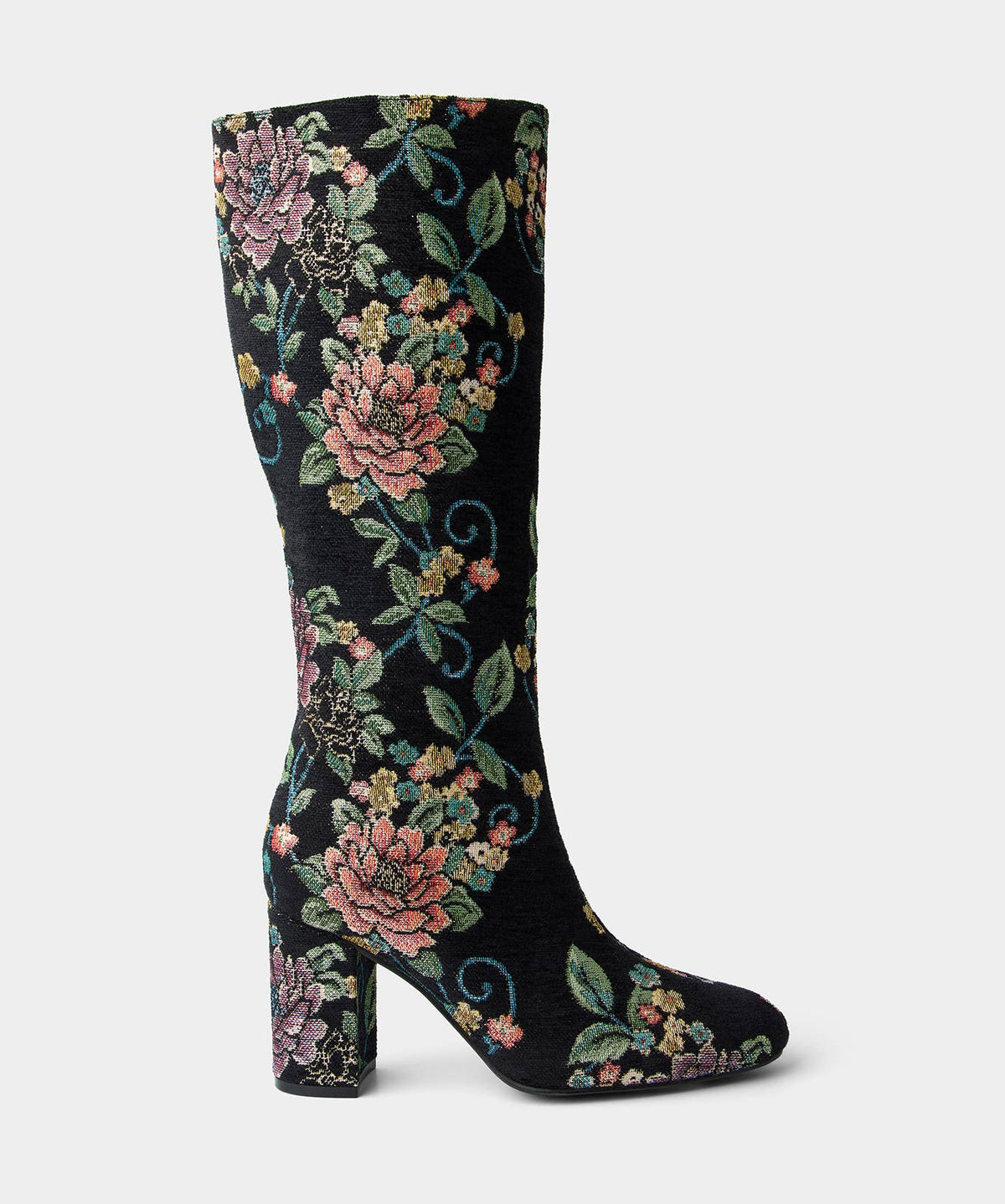Joe browns Dare To Be Different Printed Long Boots: Black / Upper: Textile, Lining & Sock: Textile/Other, Outsole: Other, Sock: / uk7