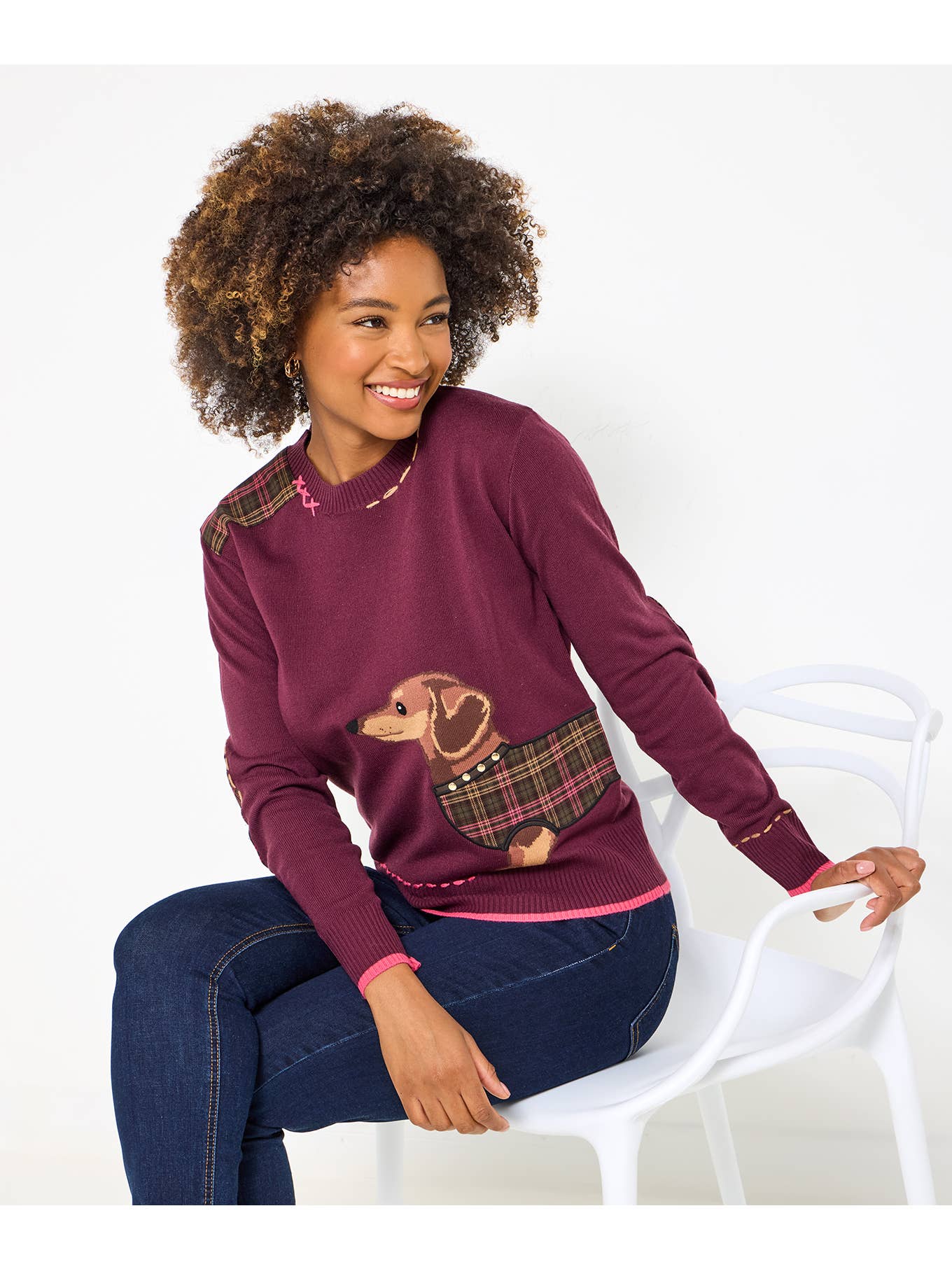 Joe browns Winter 2025 Cecil the sausage dog jumper £50 plus postage