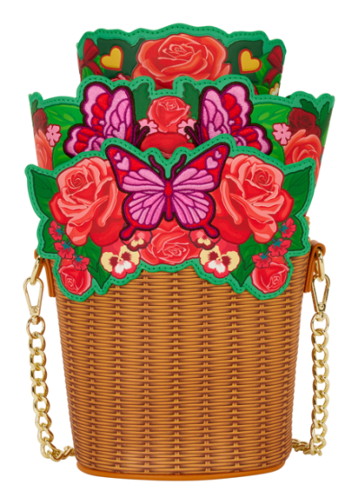 Loungefly - Figural Flower Basket Crossbody Bag in stock