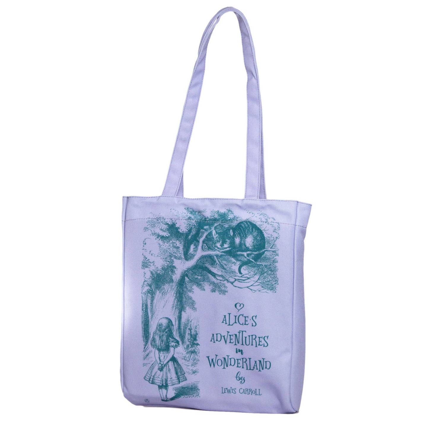 Well Read Company alice in Wonderland purple book tote