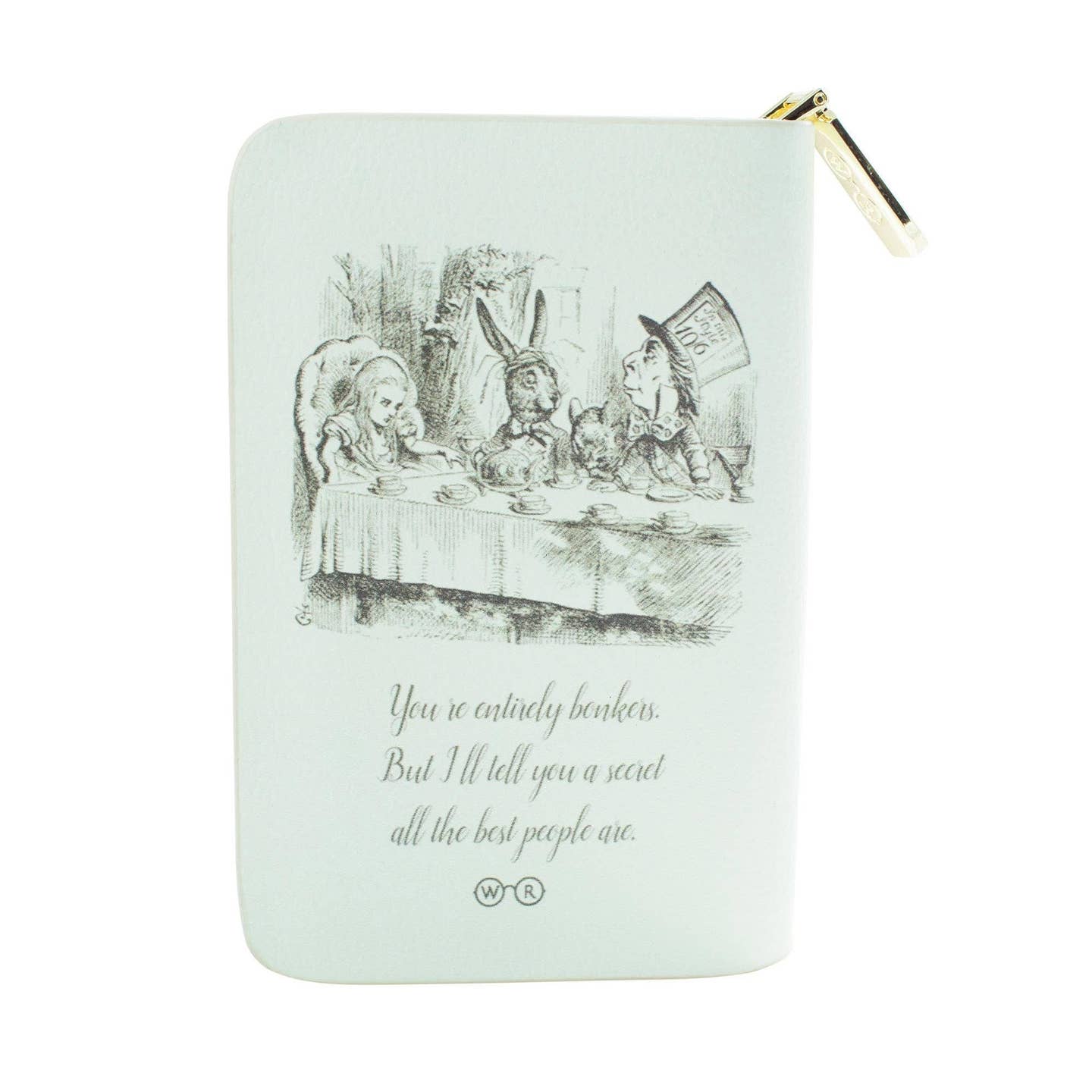 Well Read Company alice in Wonderland zip around purse