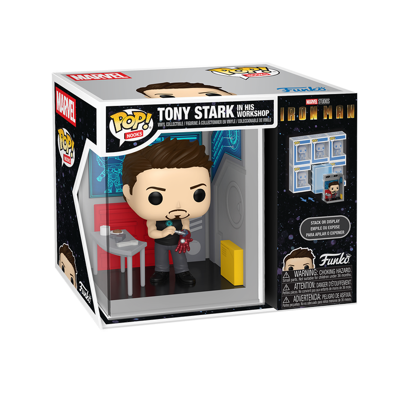 Funko Pop Tony Stark In His Workshop Iron Man Vinyl Nooks