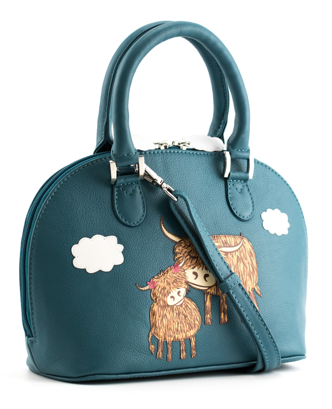 Mala Bella zip grab bag teal