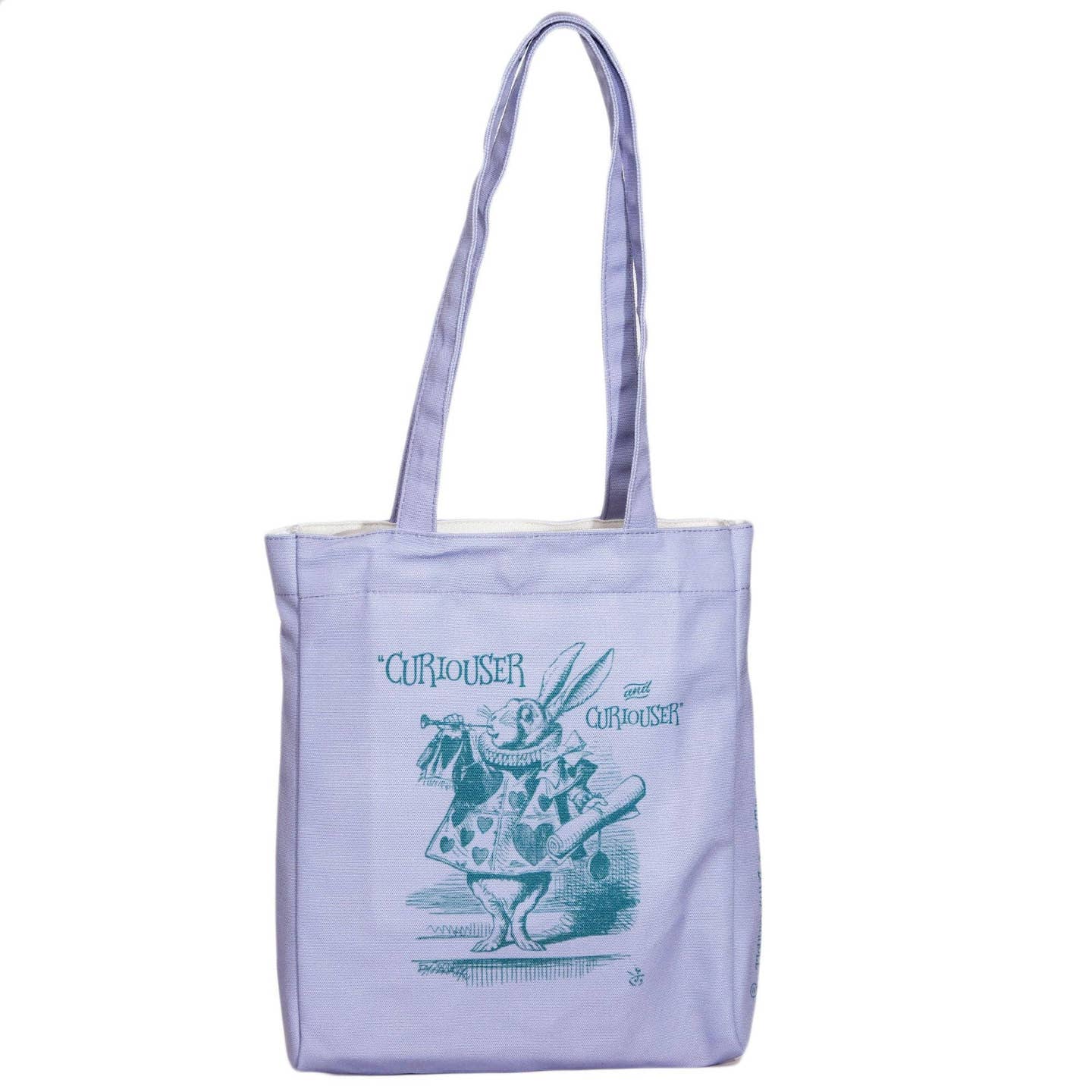 Well Read Company alice in Wonderland purple book tote