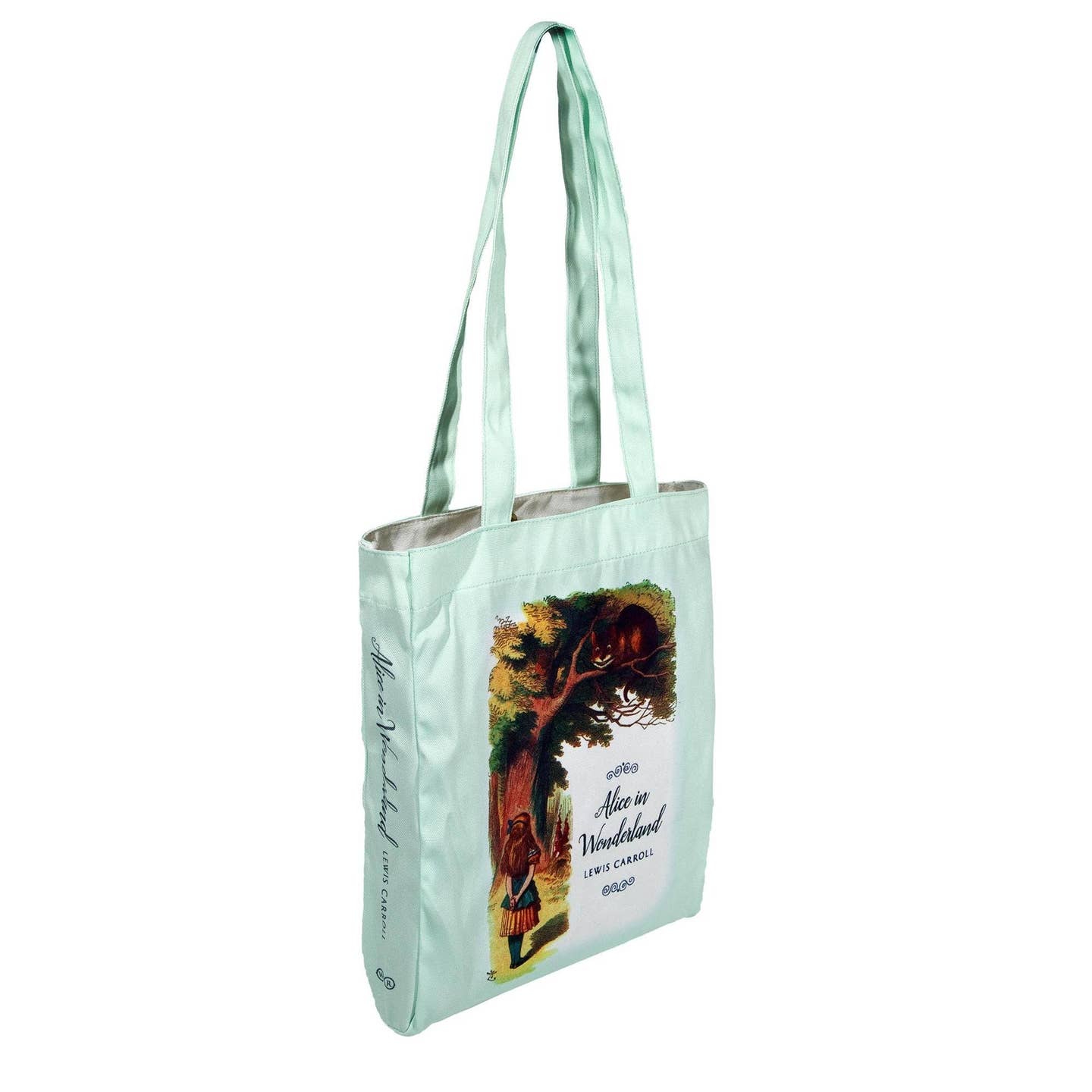 Well Read Company alice in Wonderland green tote