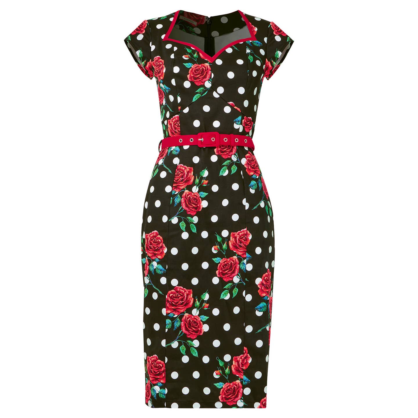 Joe Browns 2025 greta polka dot and roses stretch dress