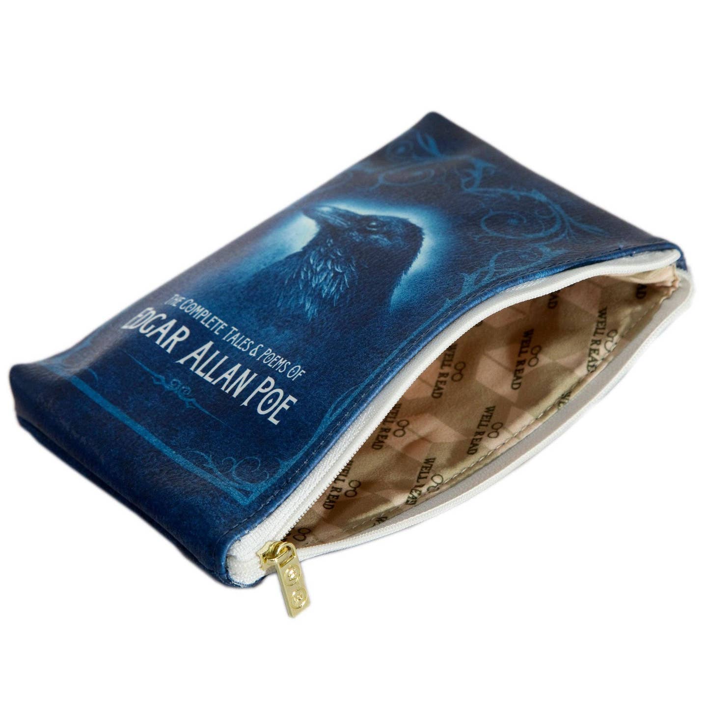 Well Read Company Edgar Allen Poe clutch/make-up pouch
