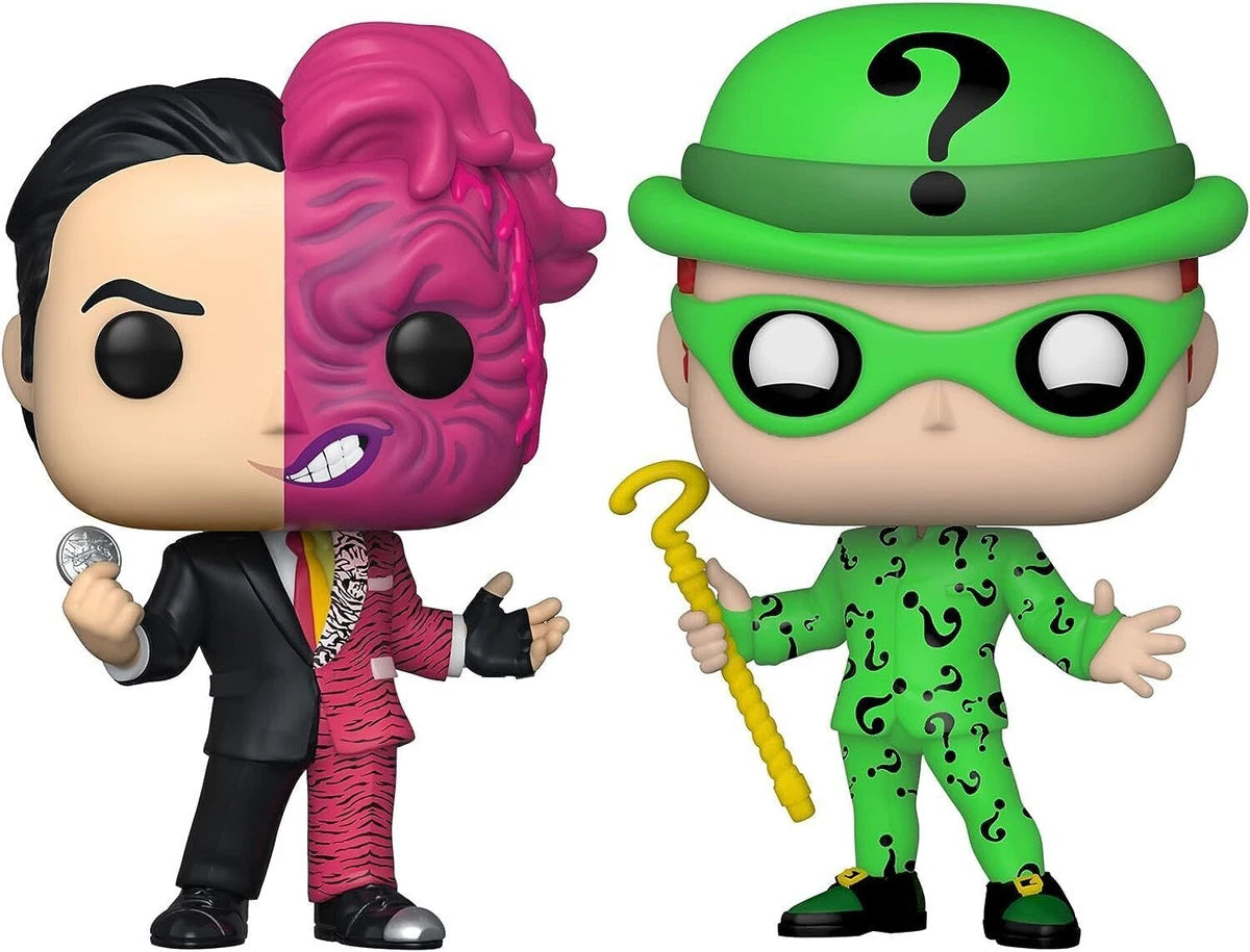 Funko POP Batman Two Face & The Riddler Figure Twin Pack