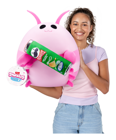 Snackles 14inch plushie shrimp and pringles