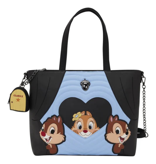 Loungefly 2026 - Disney Chip 'n' Dale Two Chips & Miss Tote Bag with Coin Bag