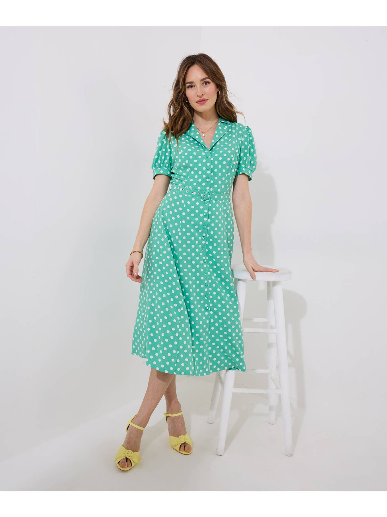 Joe browns 2025 nina polka dot green