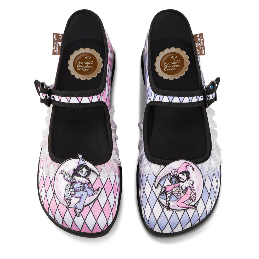 Hot chocolate design 2025 Mary Jane Flats masquerade in stock were £78.99