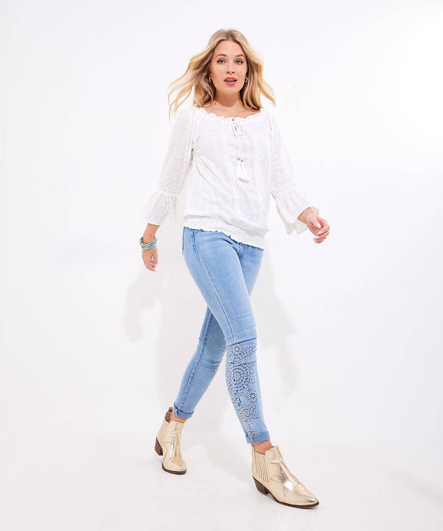 Joe browns ladies 2025 broderie shirt £25 plus postage uk 12