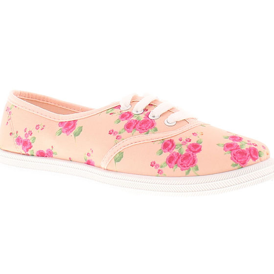 Dr Keller pink floral lace up pumps uk 4 and 5 now £10.00 free uk postage