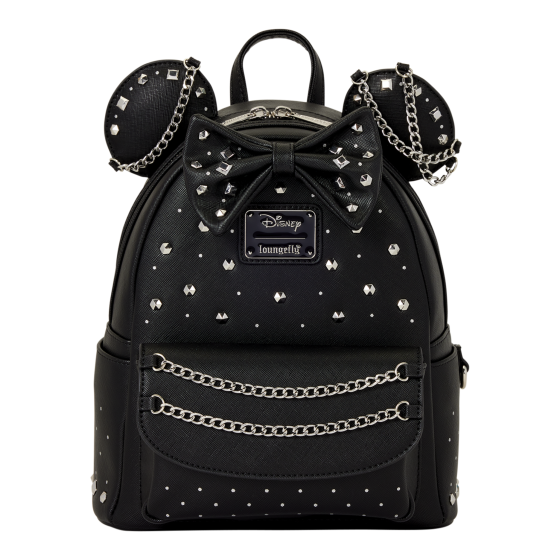 Loungefly - Minnie Mouse Studs & Chains Mini Backpack