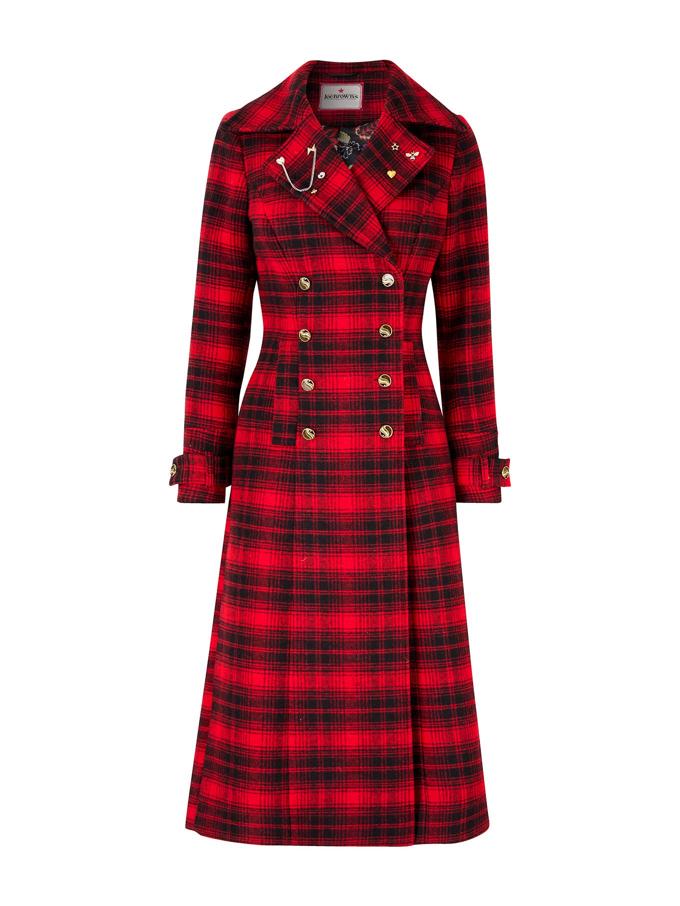 Joe browns Winter 2025 suzi maxi coat tartan £125 plus postage