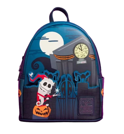 Loungefly - Nightmare Before Christmas Santa Jack Graveyard Mini Backpack