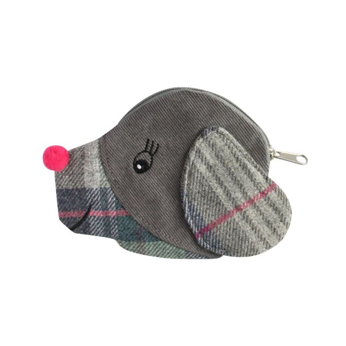 Earth squared tweed dog purse £18