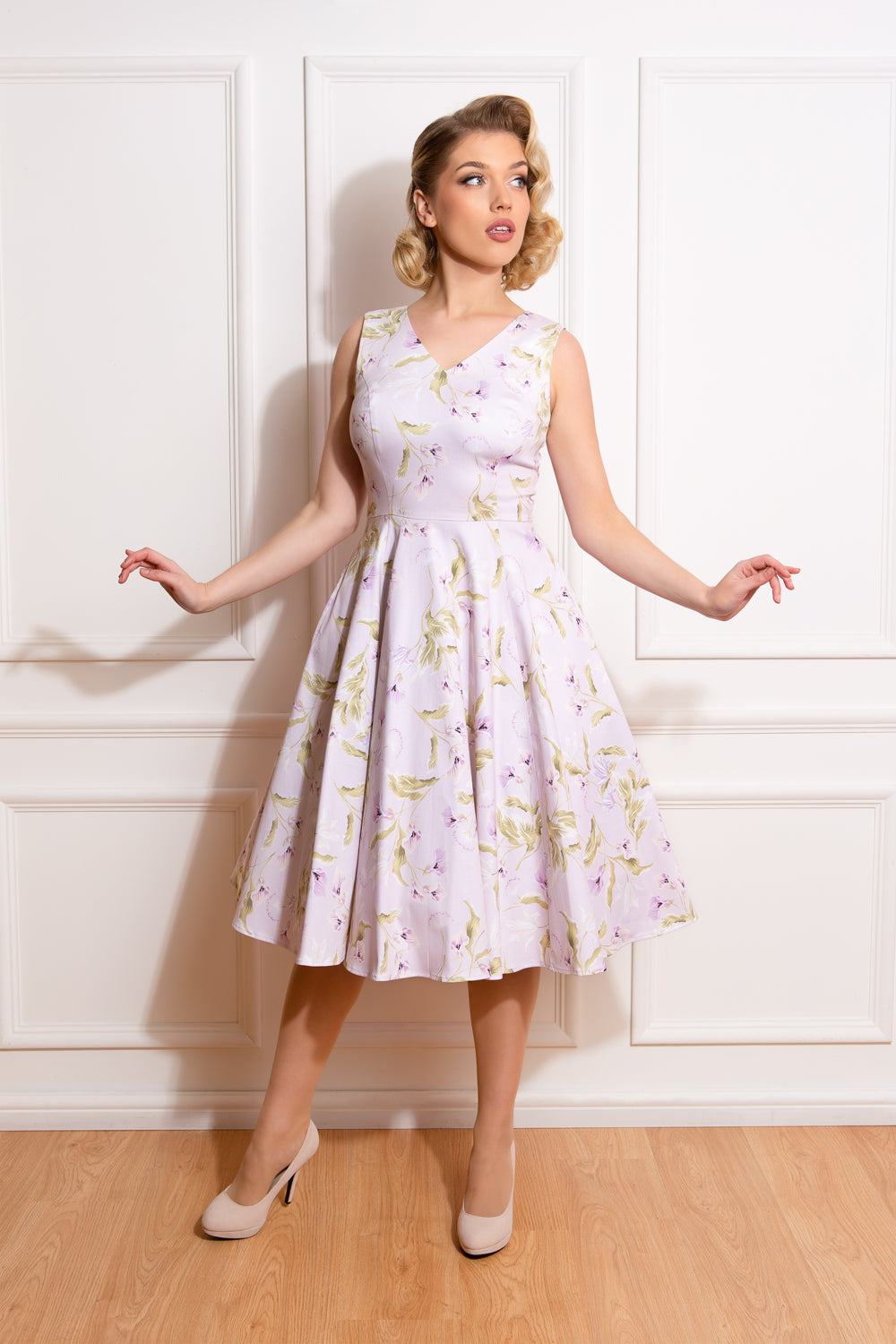 hearts and roses purple dress Detention Dress in Purple