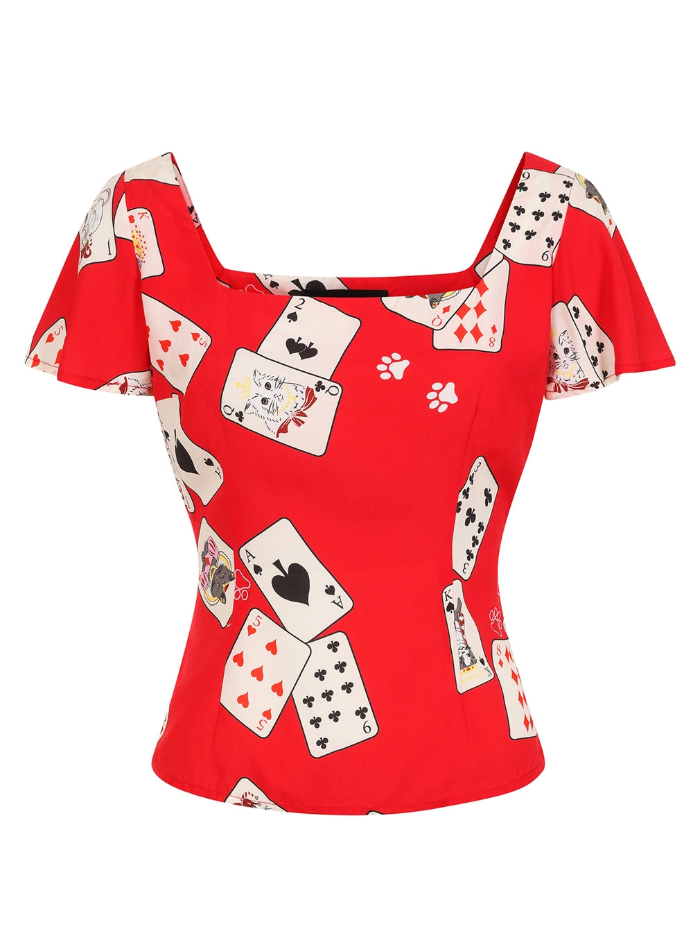 collectif cat croupier top size 8 £14.99 no returns