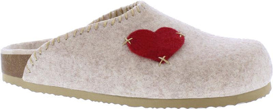Adesso bexly cream heart slippers free postage £24.99