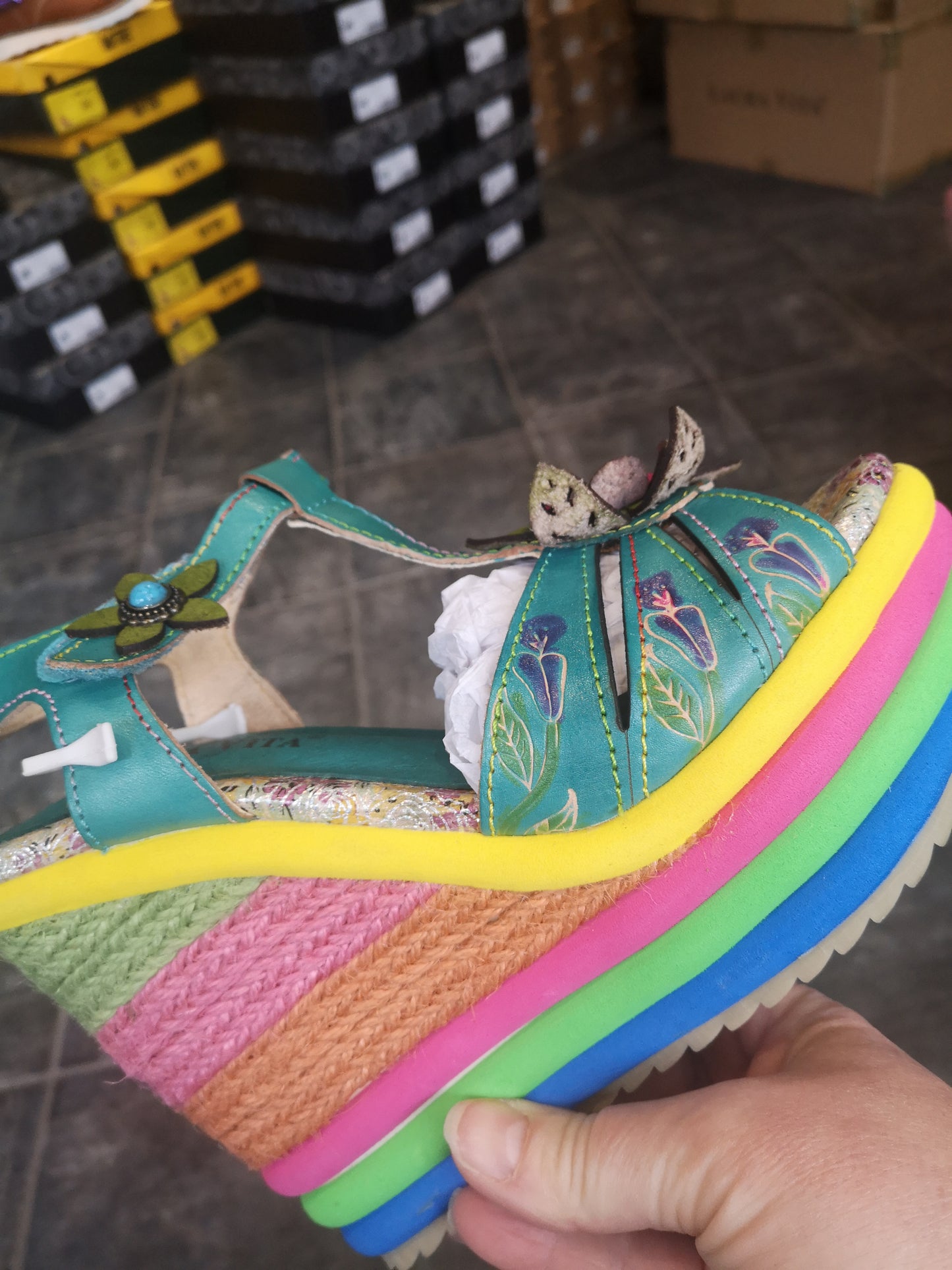 laura vita new collection louiseo bleu uk post included £94.95 French footwear