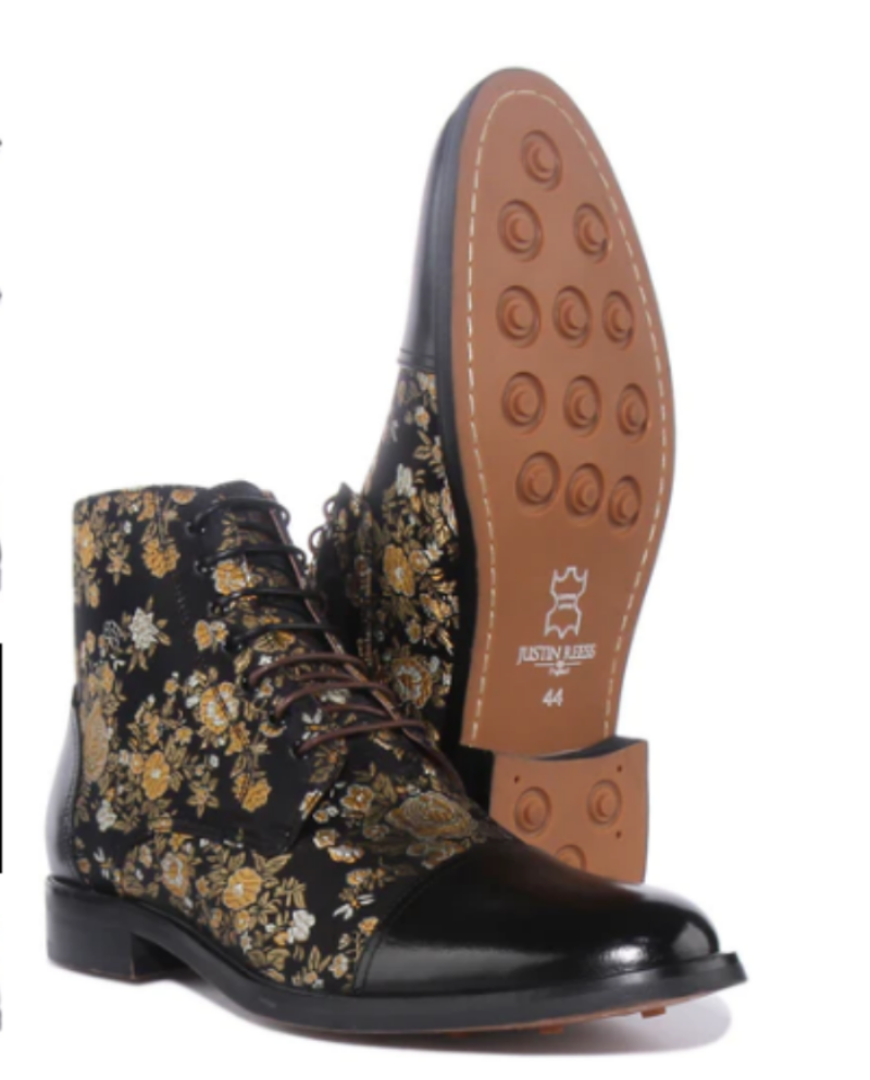 Justin Reess gents boots Adam black free uk postage more sizes uk11,12 £119