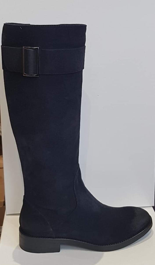 Alisa Bianchini Navy boots £199 last pair uk 5 Italian leather