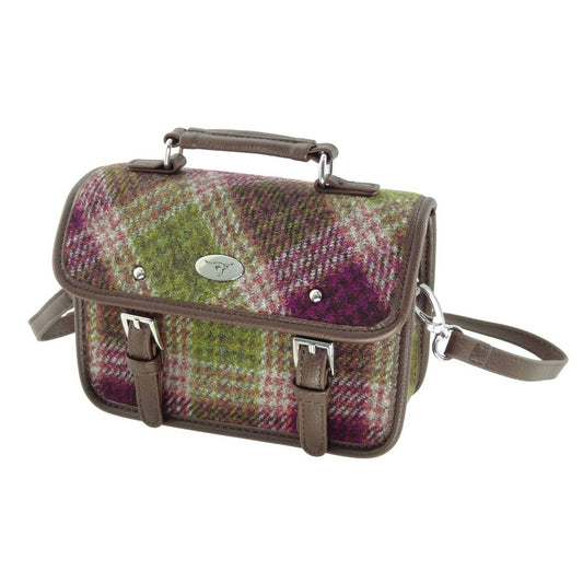 Glen Appin of Scotland Harris tweed bervie mini satchel