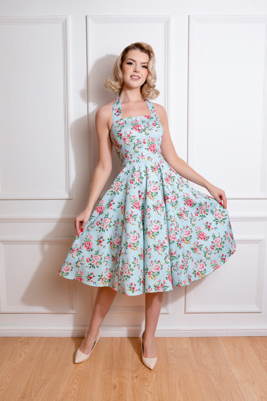 Hearts and roses Heidi dress halterneck  £65 size 10,16,18