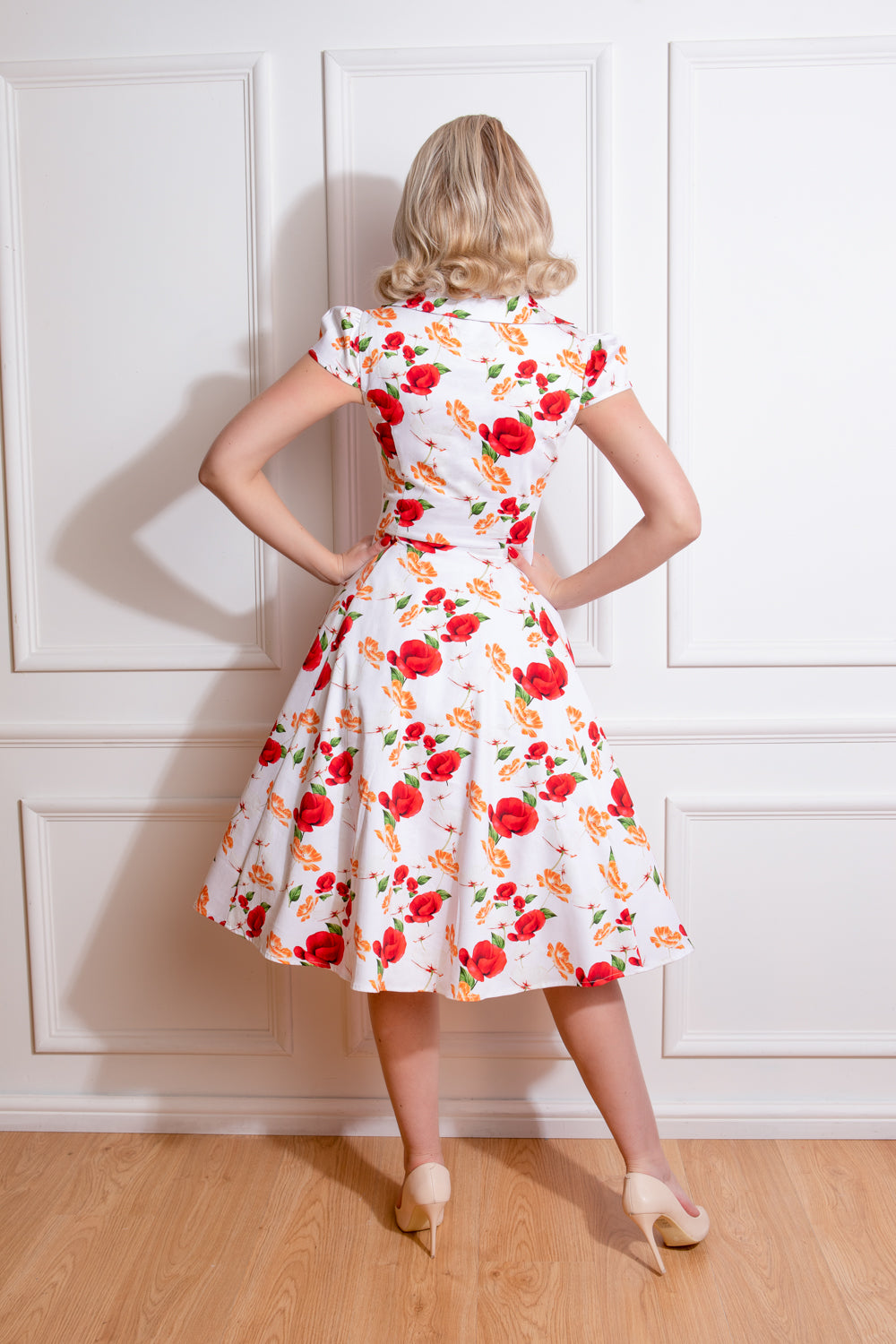 hearts and roses Tracey floral uk12,16 £65