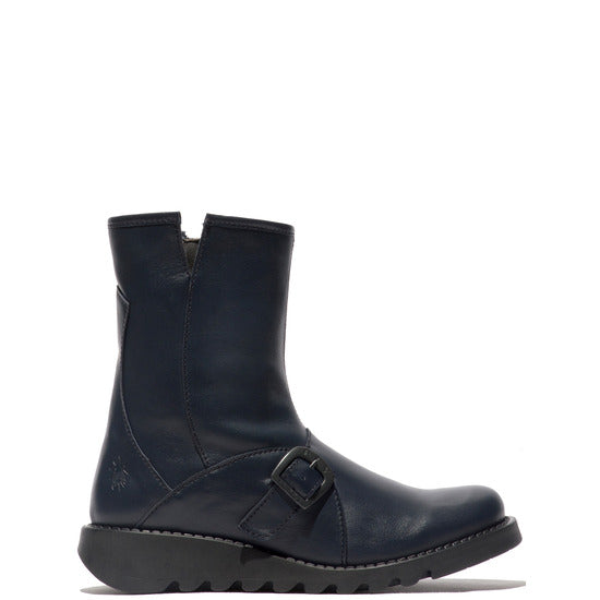 fly london naomi sabe blue new winter collection 2023 leather boots uk 4,7,8 £150 now £79.99 no returns